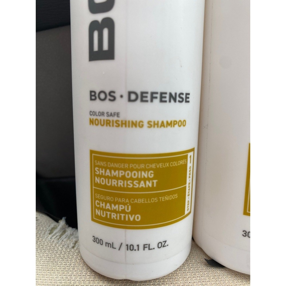 2 BOSLEY MD new Defense Nourishing Shampoo Color Safe Sulfate Free 10.1 fl oz - Picture 7 of 9
